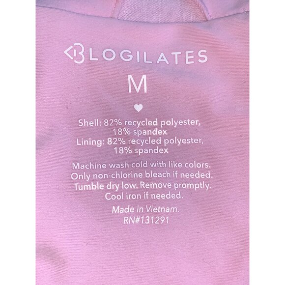 Blogilates Womens Activewear Cropped Top Pink Racerback Workout Yoga Size Medium - Picture 8 of 8